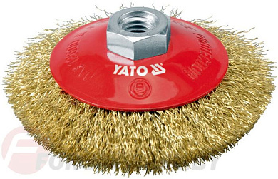 Щётка-крацовка получаша мягкая 100 мм М14 Yato YT-4761