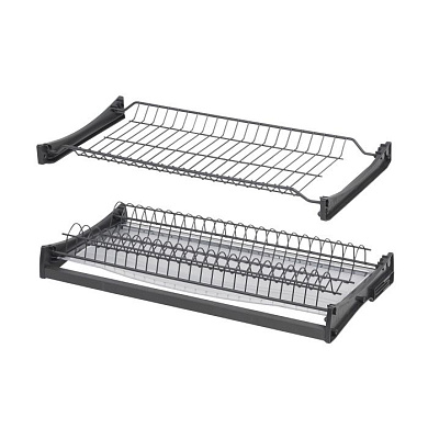 Сушка для посуды 700 HUGO с профилем, графит AKS 113242