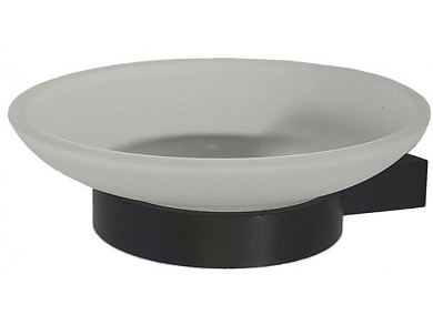 Мыльница, авиационный алюминий + стекло, черный Ledeme L5502