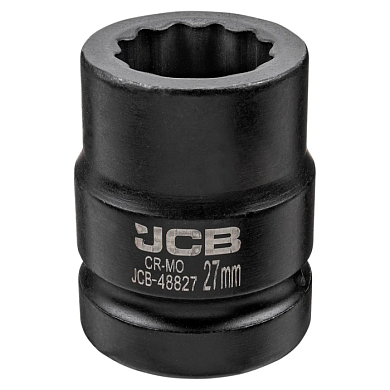 Ударная головка 27 мм 12-гр 1'' JCB JCB-48827