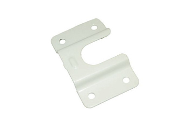 Держатель трубы овальной (плоский), белый PL 14067