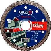 Круг алмазный по керамике 125x22,23 мм, ультратонкий Krugo 81021250229