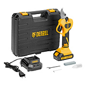 Секатор аккумуляторный, бесщет., CP-40BL, Li-Ion, 20 В, лезвия SK5 Denzel 59438