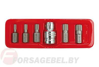 Набор бит 10 мм Spline m5-m12 6 пр. Vorel 66760