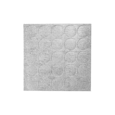 Заглушка самоприлипающая к конфирматам хромикс серебро, 14178, лист-25шт., FOLMAG 117374