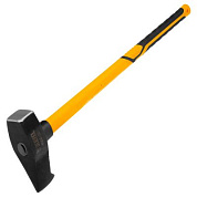 Колун-кувалда 4 кг, кованая, фибергласовая рукоятка c TPR покрытием, 880 мм Denzel 21852