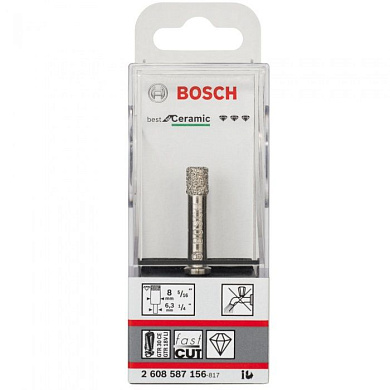 Алмазная коронка D8 мм Best for Ceramic BOSCH (2608587156)