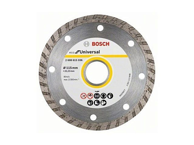 Алмазный круг 125х22 мм универс. Turbo ECO UNIVERSAL Bosch 2608615046