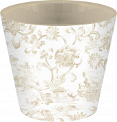 Горшок для цветов London Deco D 160 мм, 1,6 л Изящный узор Пластик Репаблик ING6204УЗ
