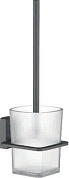 Туалетный ершик, сталь + стекло, графит Ledeme L30310U