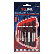 Набор экстракторов резьбы 6 пр М3-М25, Ø:3-6 мм, 6-8 мм, 8-11 мм, 11-14 мм, 14-18 мм, 18-25 мм, ''мелкий шаг'' YATAFORCE YF-63005A