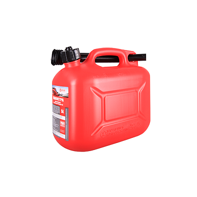 Канистра красная для топлива в комплекте с крышкой и лейкой PROFI (5л) 3TON 55297