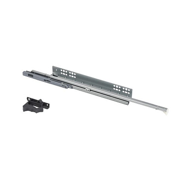 Направляющая скрытого монтажа L-500 с доводчиком ДСП16-18mm с замками правая AKS QType полное выдвижение QTYPE 83654
