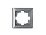 Рамка 1-местная серебро, Стиль, Bylectrica ЮЛИГ.735212.206сер