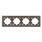 Валенсия Рамка 4-местная графит EKF EWM-G-304-60