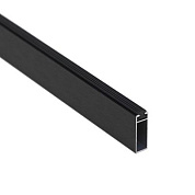 Штанга гардеробная прямоуг. FAME L-3000 с демпфером, черный браш AKS 113673