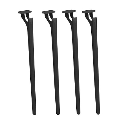 Опора мебельная BOND h720, черный муар, 1 упак 4 шт., AKS 112506