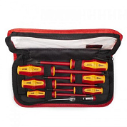 Набор диэлектрических отверток VDE, шлиц и крест «ПРОФИ» КВТ НИО-07