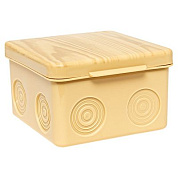 Коробка распределительная КМР-030-035 пылевлагозащищенная без мембранных вводов (80х80х50) светлое дерево EKF PROxima plc-kmr-030-035-s