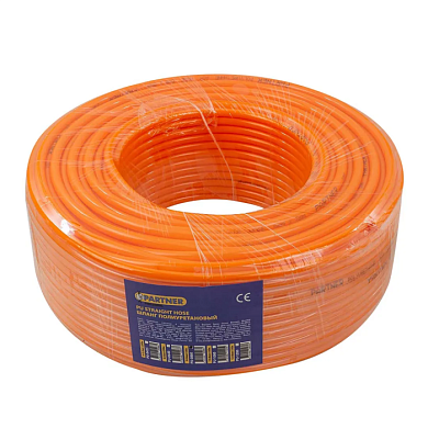 Пневмошланг полиуретановый для воздуха 8х6 мм, 1 метр, 100 м в бухте Partner PA-PU-0860