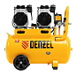Компрессор безмасляный, малошумный DLS 2200/50, 2200 Вт, 2x1100, 50 л, 380 л/мин Denzel 58031