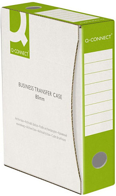 Коробка архивная "Q-Connect", 80x339x298 мм, зеленый