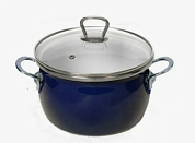 Кастрюля 4,0л (сфера) Сантэкс 1-2440211(Бл)"Син"