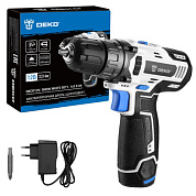Дрель-шуруповерт аккумуляторная DKCD12V SNOW WHITE 083-1106 DEKO 083-1106