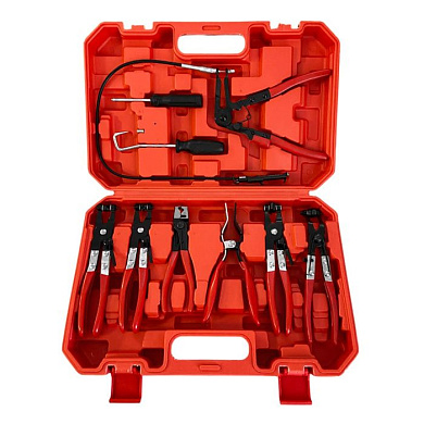 Набор съемников для снятия и установки хомутов патрубков и шлангов (9 предметов) HOREX HZ 29.1.005SK