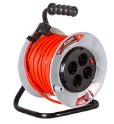 Удлинитель силовой на катушке, СУ-3х1,5-30/2 (с выкл., 4 розетки) Ресанта 61/118/6