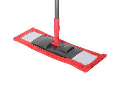 Швабра Ruby 130 см телескоп металл. ручка с двойным фиксатором/сменая насадка микроф HITT H0637