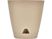 Горшок для цветов с прикорневым поливом, 2,5 л., Amsterdam, молочный шоколад, INGREEN ING6200МШОК