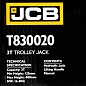 Домкрат подкатной гидравлический 3 т 135-400 мм JCB JCB-T830020
