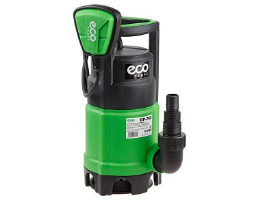 Насос погружной для загрязненной воды ECO DP-753, 750Вт (750 Вт, 13000 л/ч, 9 м) DP-753
