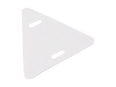 Бирка кабельная "У-136", Треугольник, белая, 100 шт/уп., REXANT 07-6236