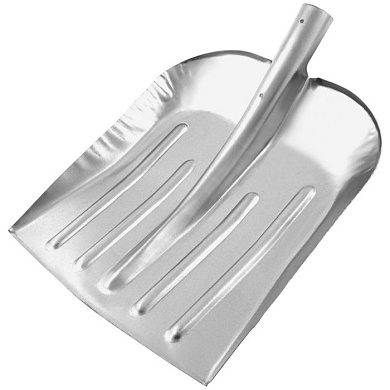 Лопата для уборки снега стальная оцинкованная, 330х365 мм, без черенка, Россия Сибртех 61536