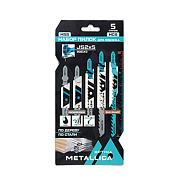 Набор пилок д/лобзика Optima №2 по дер/мет: T244DA/T101D/T101AI/T118A/T123X, в карт., 5шт METALLICA 908143