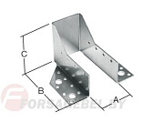 Опора бруса раскрытая OBR Z белый цинк Starfix