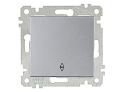 Выключатель проходной 1-клав., скрытый, без рамки, винт. зажим, серебро, RITA, 10 A, 250 V, IP 20, Mutlusan 22004030282