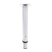 Опора меб. телескоп2 d32/40 h380-440-500-560, белый AKS 84228