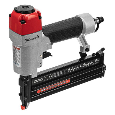 Степлер пневматический 2 в 1, гвозди 18GA длина 10-50 мм, скобы 18GA длина 13-40 мм Matrix 57426
