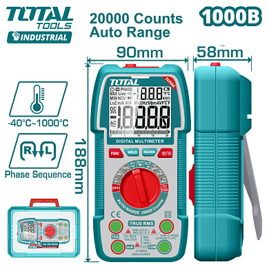Мультиметр цифровой TOTAL TMT5410003