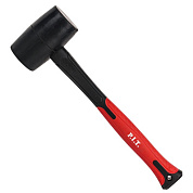 Киянка резиновая с фиберглассовой рукояткой, 450 г, черная, двухкомп. рукоятка PIT HHAF03-R016