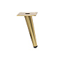 Опора меб. конусная h150 наклонная, браш.золото AKS 90941