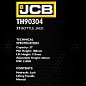 Домкрат бутылочный 3 т 188-363 мм с клапаном JCB JCB-TH90304