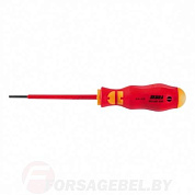 Диэлектрическая шлицевая отвертка 2К VDE 1,2х6,5х150 мм Wurth 0613631065
