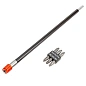 Битодержатель 300 мм, биты PH2 1/4''х25 мм, 7 пр JBC JBC-HW-S7