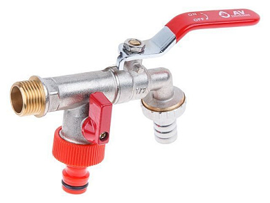 Кран водоразборный настенный со штуцером 1/2" AV Engineering AVE167003