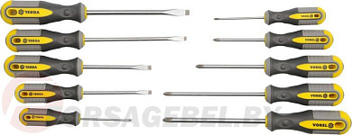 Набор отверток 10 пр. CrV Vorel 60970
