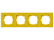 Рамка 4-ая горизонтальная желтая, RITA, Mutlusan 22208001408